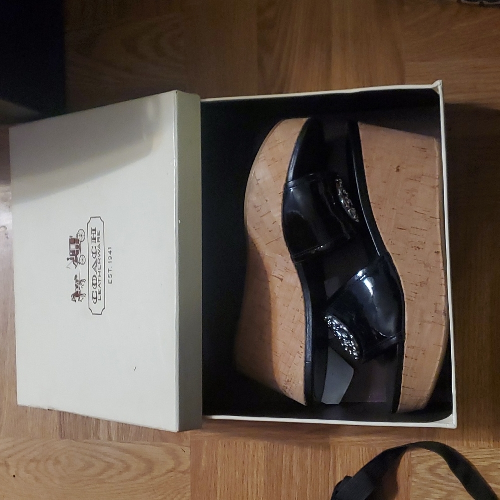 **NIB** Coach Wedge Sandals